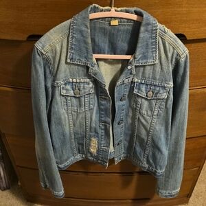 American Eagle Classic Blue Denim Jacket Size XL
